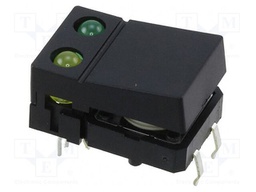 Switch: keypad; Pos: 2; SPST-NO; 0.05A/24VDC; orange; LED; THT; 1.27N