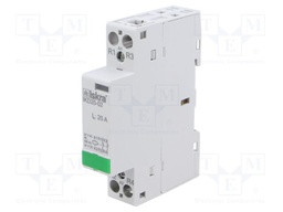 Contactor: 2-pole installation; NC x2; 24VAC; 24VDC; 20A; DIN; IKD