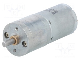 Motor: DC; with gearbox; Medium Power; 12VDC; 2.1A; Shaft: D spring