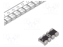 Resistor network: Y; 0Ω; SMD; 0804; No.of resistors: 4; 63mW; ±5%
