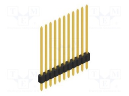 Connector: pin strips; pin header; male; PIN: 11; 1.27mm; THT; 1x11