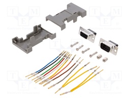 Transition: adapter; D-Sub 9pin male,D-Sub 9pin female