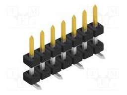 Connector: pin strips; pin header; male; PIN: 7; 2mm; SMT; 1x7; 100V