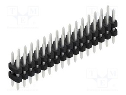 Connector: pin strips; pin header; male; PIN: 32; 2mm; THT; 2x16