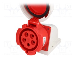 Connector: AC supply 3-phase; socket; female; 32A; 400VAC; IP67