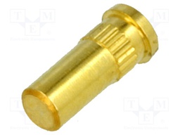 Connector: pin strips; socket; female; PIN: 1; straight; Press-Fit