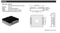 Power supplies accessories: heat sink