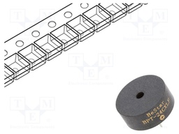 Sound transducer: piezo alarm; with built-in generator; THT