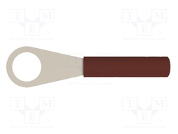 Plug; ring; 60VDC; 32A; brown; Plating: nickel plated; 3mΩ; 30VAC