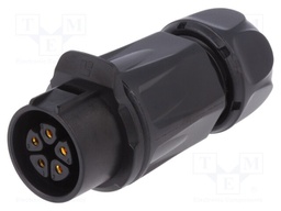 Plug; Connector: circular; size 20; 02; female; PIN: 5; for latch