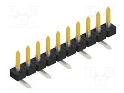 Connector: pin strips; pin header; male; PIN: 10; 2mm; SMT; 1x10