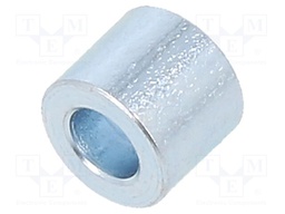Spacer sleeve; 3.2mm; cylindrical; steel; zinc; Out.diam: 5mm