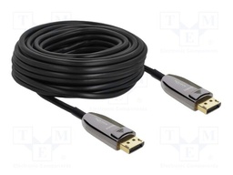 Cable; DisplayPort plug,both sides; TPU; Len: 20m; black; grey