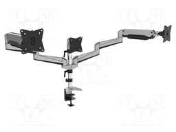 Holder; table edge; 6kg; 27"; silver; Arm len: 794mm; monitor x3