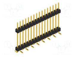 Connector: pin strips; pin header; male; PIN: 16; 2.54mm; SMT; 1x16
