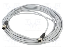 Cable: for sensors/automation; plug; PIN: 5; M12 male,M12 female