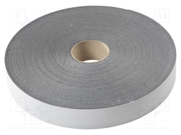 Tape: sealing; W: 50mm; L: 30m; Thk: 3mm; grey; rubber hot-melt; 130%