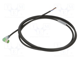 Cable: for sensors/automation; M8; PIN: 3; angled; 2m; plug; 30VDC