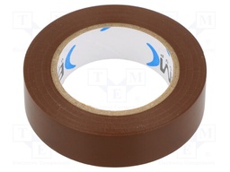 Tape: electrical insulating; W: 15mm; L: 10m; Thk: 0.15mm; brown