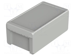 Enclosure: multipurpose; X: 125mm; Y: 231mm; Z: 90mm; BOCUBE; grey