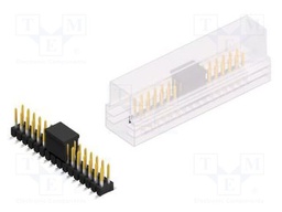 Connector: pin strips; pin header; male; PIN: 32; 2.54mm; SMT; 2x16