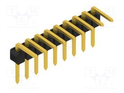 Connector: pin strips; pin header; male; PIN: 9; 2.54mm; THT; 1x9