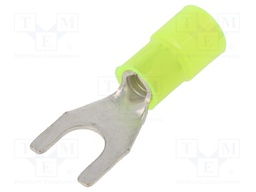 Tip: fork; M6; Ø: 6.3mm; 4÷6mm2; crimped; for cable; insulated; 105°C