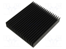 Heatsink: extruded; grilled; black; L: 150mm; W: 130mm; H: 25mm