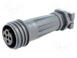 Connector: circular; plug; female; PIN: 4; EXPlora; Contacts: brass