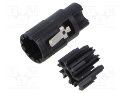 Connector: M17; male; contact insert; PIN: 7; crimped; w/o contacts