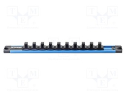 Accessories: magnetic rail; 340x28x30mm; Sockets: 10; 3/8"