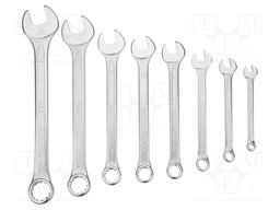 Wrench-set; combination spanner; Chrom-vanadium steel; 8pcs.