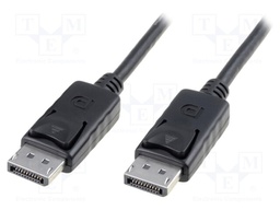 Cable; DisplayPort 1.1a; DisplayPort plug,both sides; 2m; black