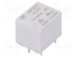 Relay: electromagnetic; SPST-NO; Ucoil: 12VDC; 10A/250VAC; 15A