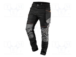 Dungarees; Size: M; grey-black; HD; slim; 285g/m2