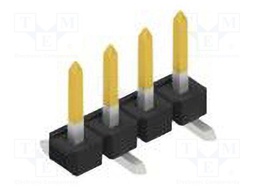 Connector: pin strips; pin header; male; PIN: 4; 2.54mm; SMT; 1x4