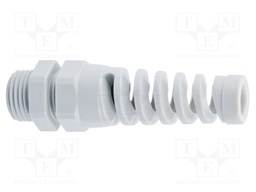Cable gland; with strain relief; M20; IP68; Mat: polyamide; grey