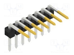 Connector: pin strips; pin header; male; PIN: 7; 2.54mm; THT; 1x7