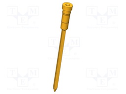 Connector; Contact plating: gold-plated; Contacts: brass; Ø: 1.8mm