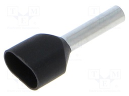 Tip: bootlace ferrule; insulated,double; copper; 1.5mm2; 10mm