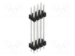 Connector: pin strips; pin header; male; PIN: 8; 2.54mm; THT; 2x4
