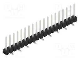 Connector: pin strips; pin header; male; PIN: 19; 2.54mm; SMT; 1x19