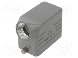 Enclosure: for HDC connectors; size D10B; for cable; for latch