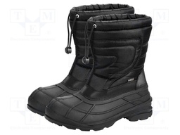 Boots; Size: 42; black; rubber,polyester; slip