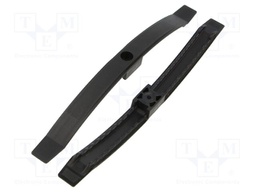 Screw mounted clamp; polyamide 6.6; black; W: 20mm; L: 242mm