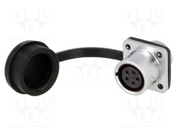 Socket; female; SF12; PIN: 5; IP67; 5A; soldering; 180V; 0.75mm2