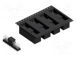 Connector: pin strips; pin header; male; PIN: 24; 2.54mm; SMT; 2x12