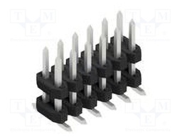Connector: pin strips; pin header; male; PIN: 12; 2mm; SMT; 2x6; 100V