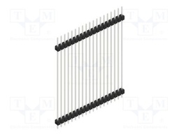 Connector: pin strips; pin header; male; PIN: 19; 2.54mm; THT; 1x19