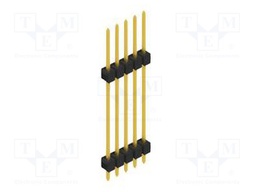 Connector: pin strips; pin header; male; PIN: 5; 2.54mm; THT; 1x5